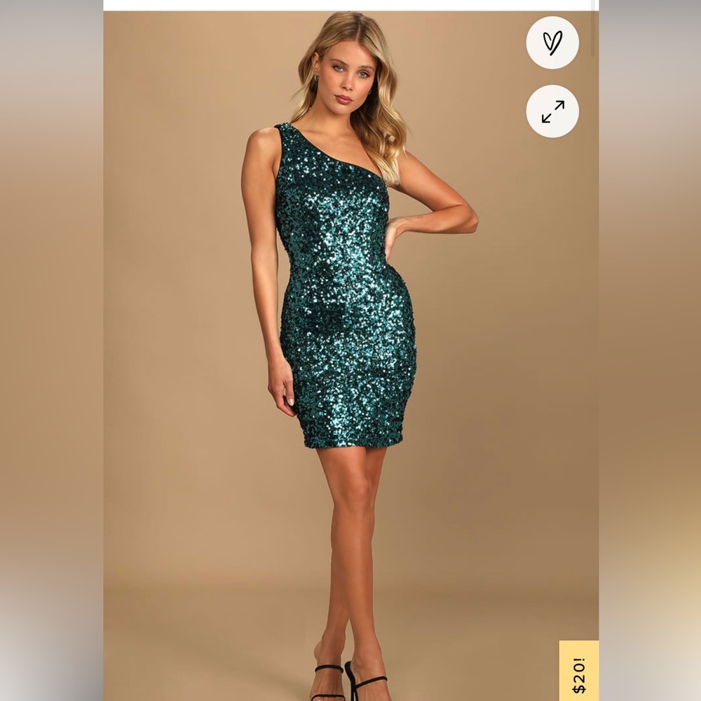 ONE SHOULDER LULUS DRESS WITH TAGS -never worn